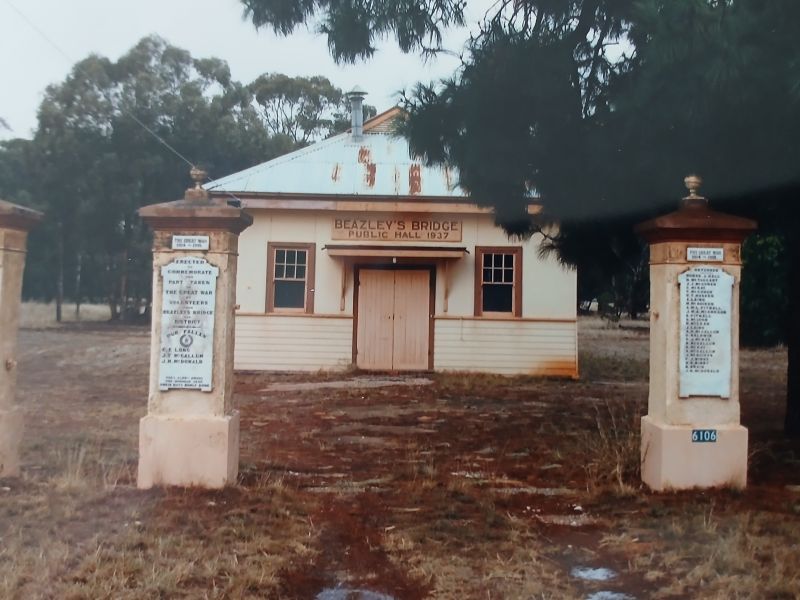 With Hall in background (now gone)