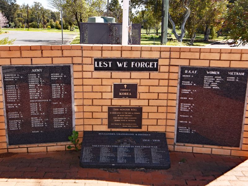 Brick wall With  plaques