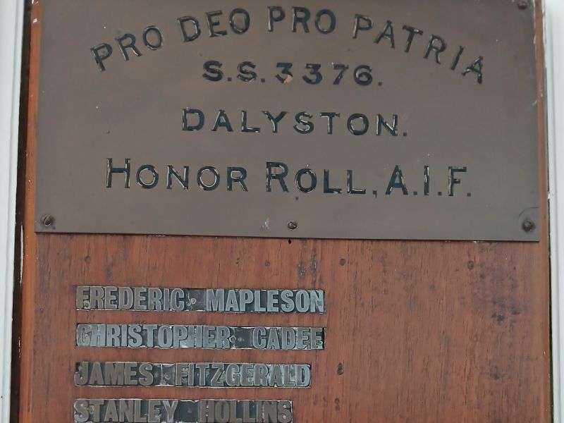 Dalyston State School Honor Roll