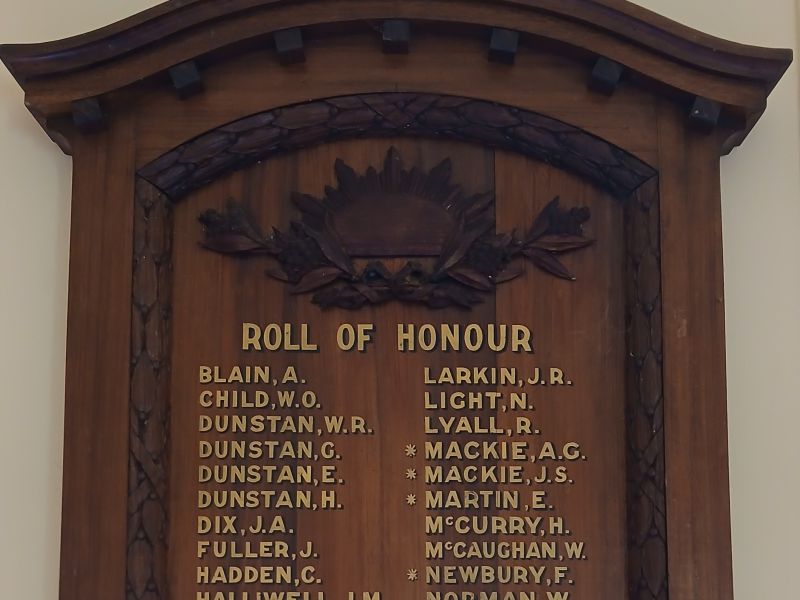 Tarwin Lower Roll of Honor