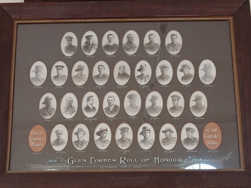 Glen Forbes Roll of Honour