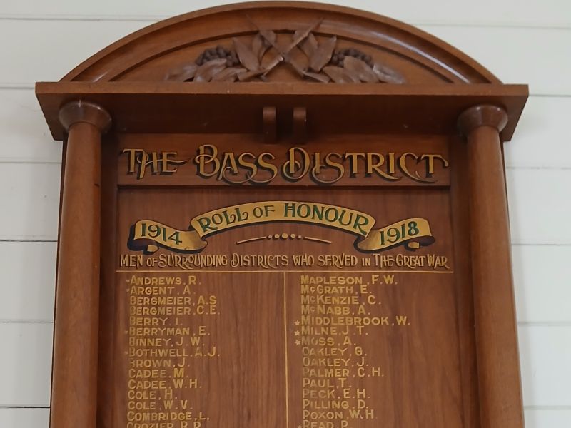 Bass District Roll of Honour 