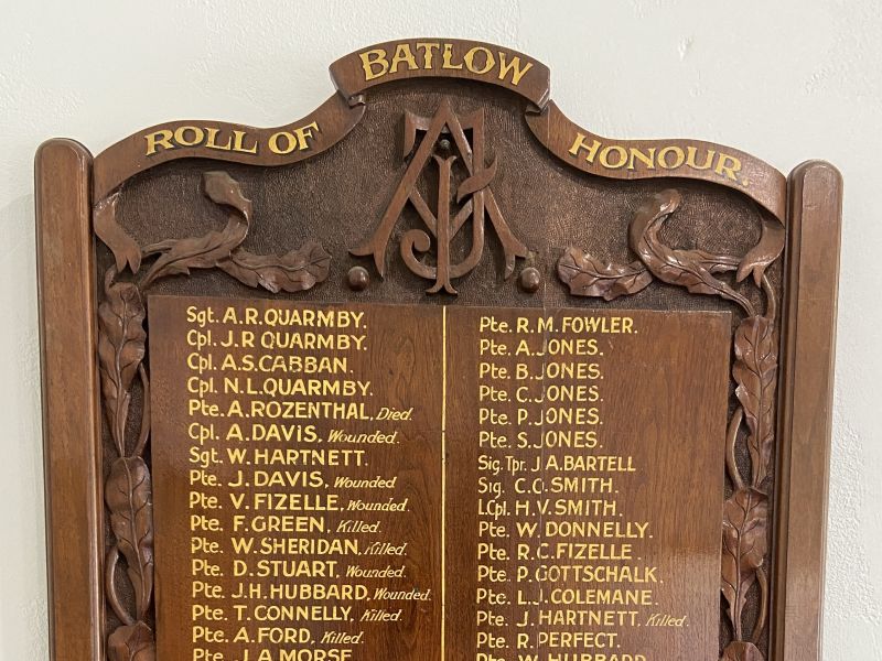 Batlow WW1 Roll of Honour