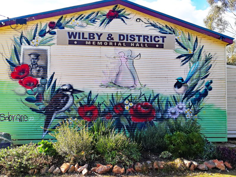 Art Work on end of hall