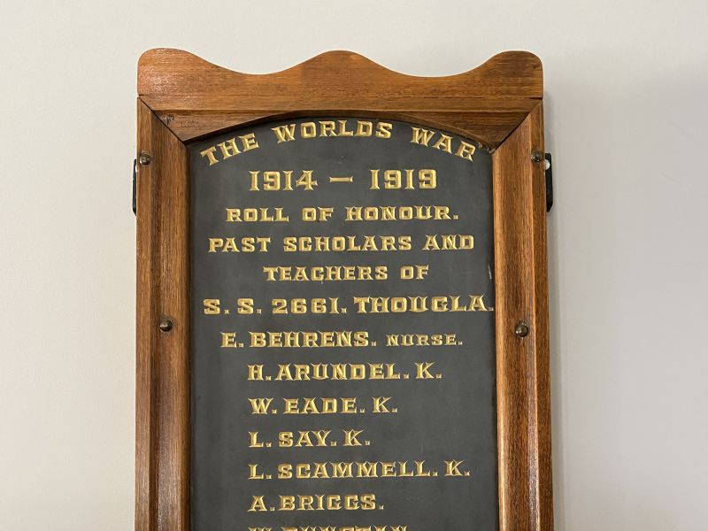 Thougla State School No. 2661 Roll of Honour 