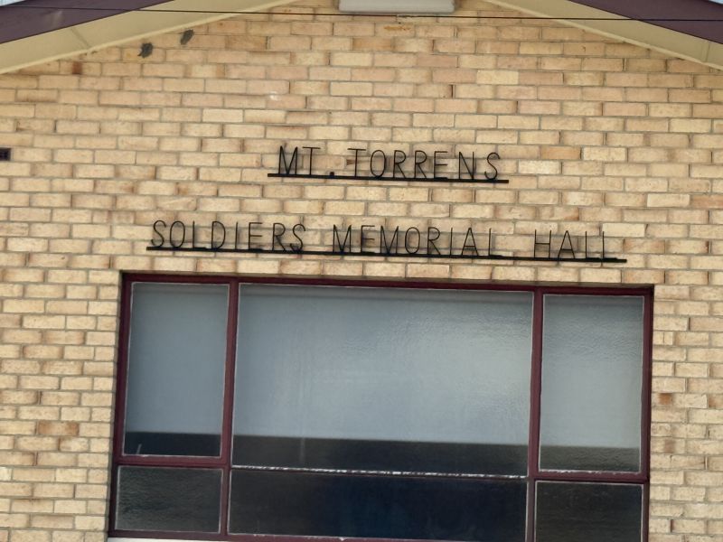 Mt Torrens Soldiers Memorial Hall