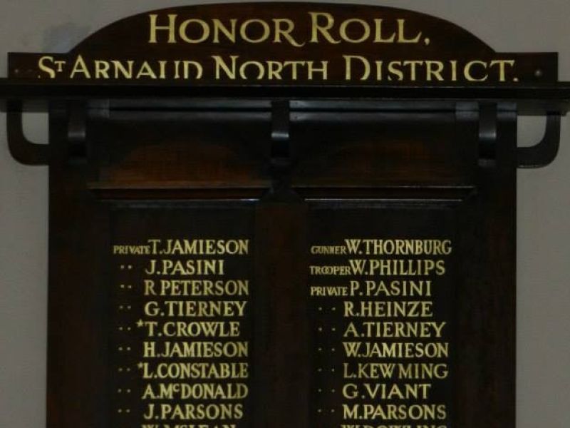 St Arnaud North Honour Roll