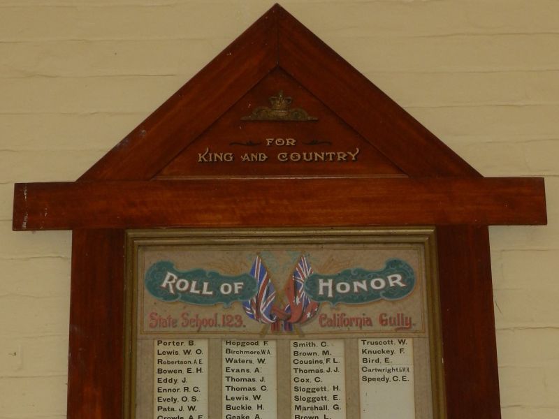 California Gully State School Roll of Honor