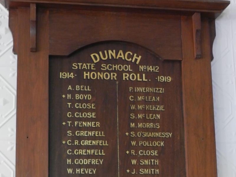 Dunach State School Honor Roll