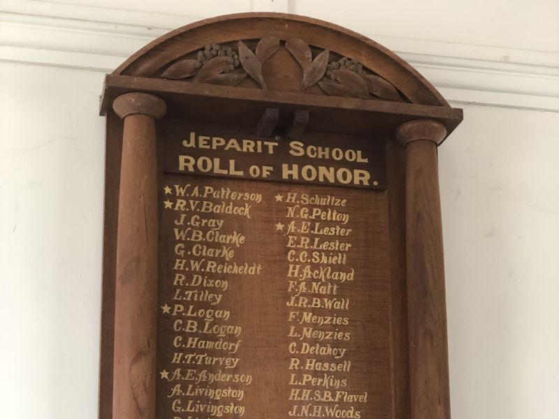 Jeparit School Roll of Honor