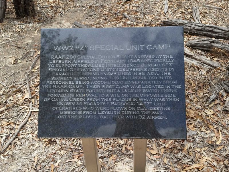 Z Special Unit 2nd Campsite Memorial Plaque - Coordinates -28.028004 151.587696