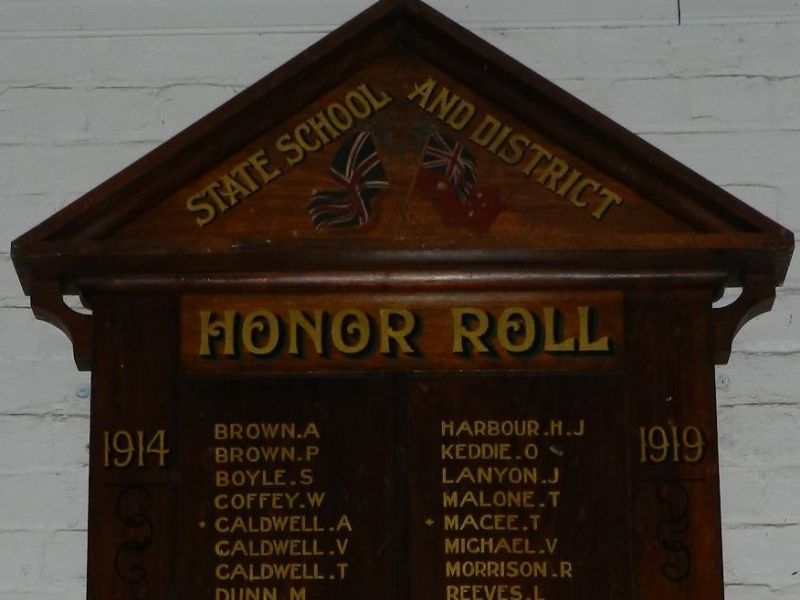 Woodstock On Loddon State School & District Honor Roll