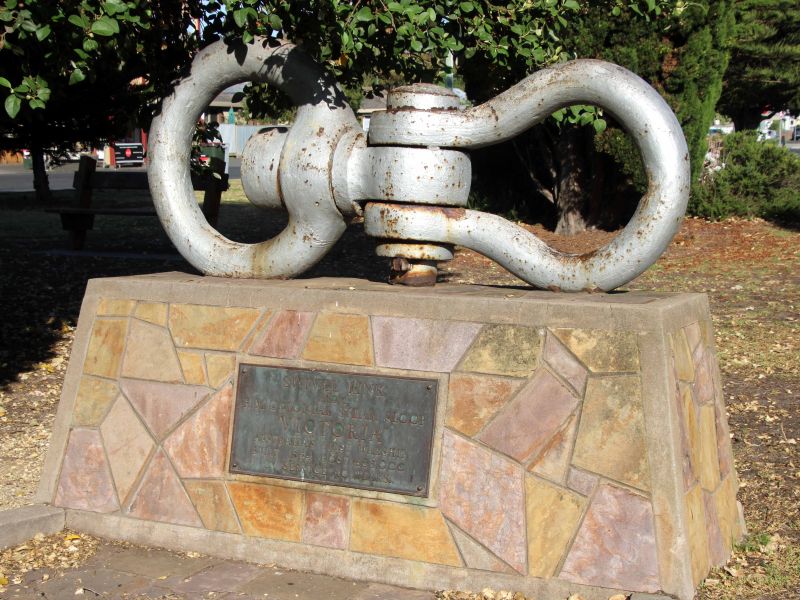 HM Colonial Steam Ship "Victoria" - Australia's First War Ship Built in 1854 Memorial Cairn and Plaque