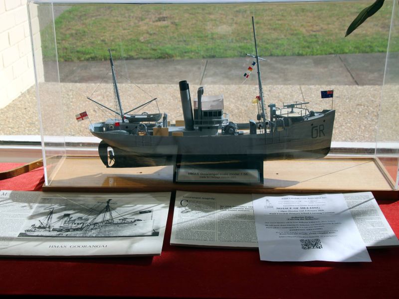 HMAS Goorangai Scale Model  Located at the Queenscliff RSL