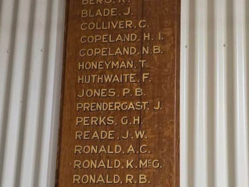 Maude Roll of Honour ww1