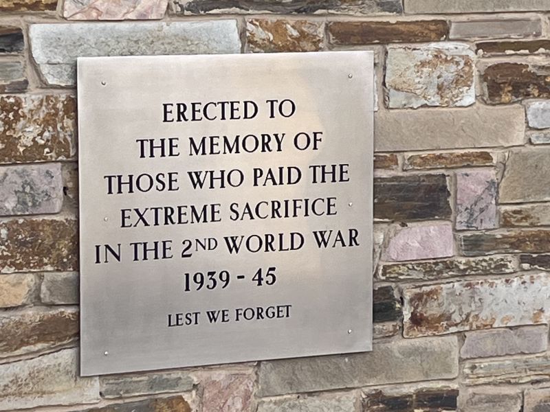 Dedication plaque