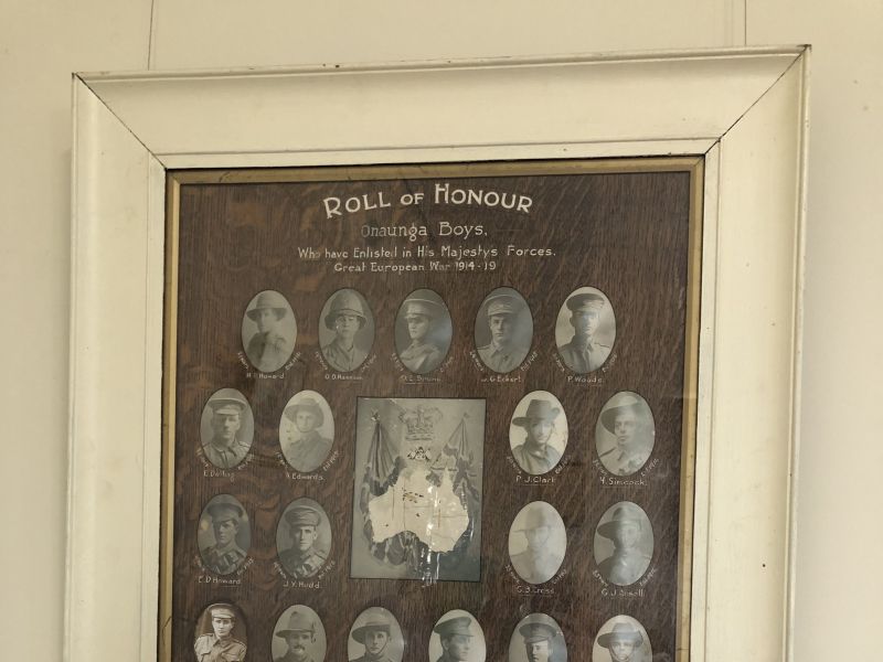 Onaunga boys who have enlisted in his majesty’s forces