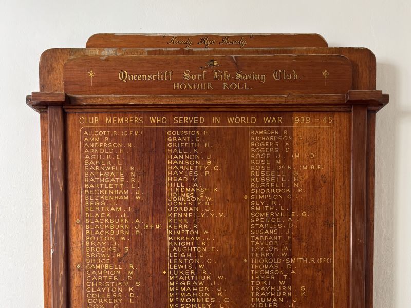 Queenscliff SLSC World War II  Honour Roll