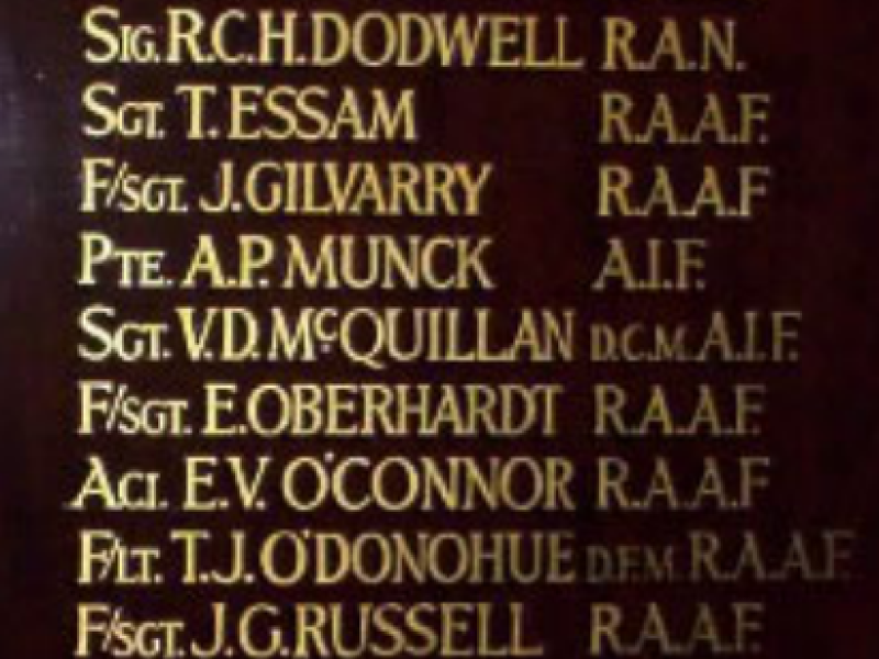 Taxation Office Brisbane - WW11 Honour Roll