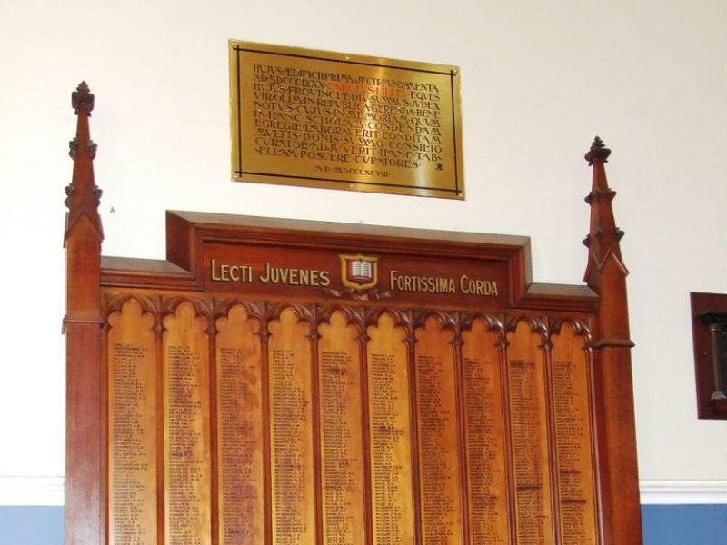 Brisbane Grammar School WW1 Honour Board