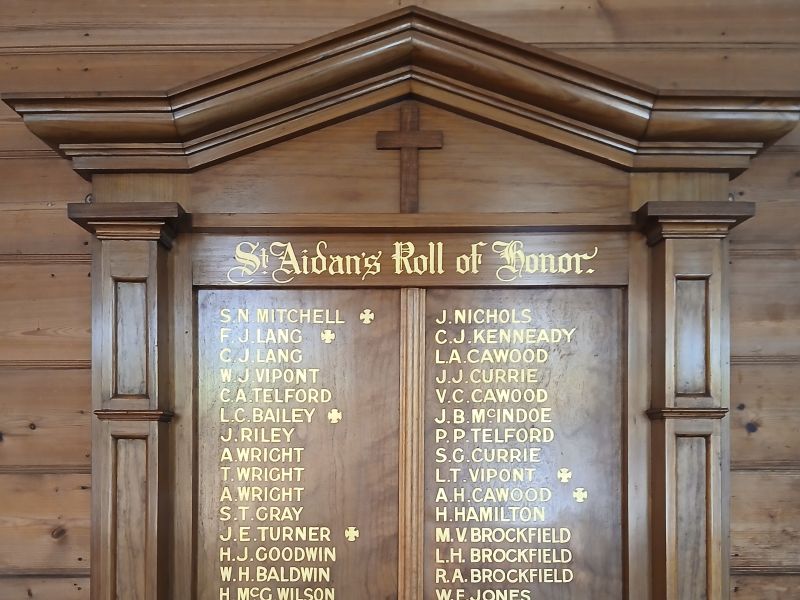 St Aidan's Anglican Church Roll of Honor