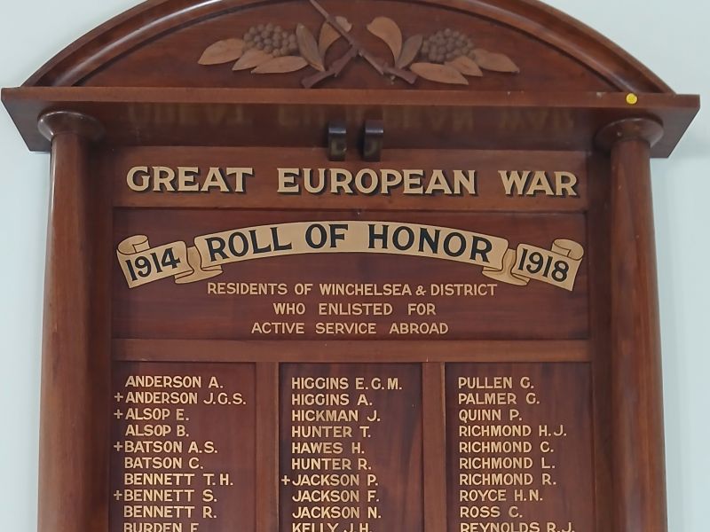 Winchelsea & District Roll of Honor