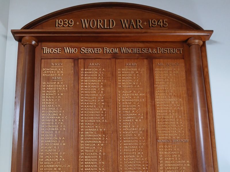 Winchelsea & District Honour Roll WW2