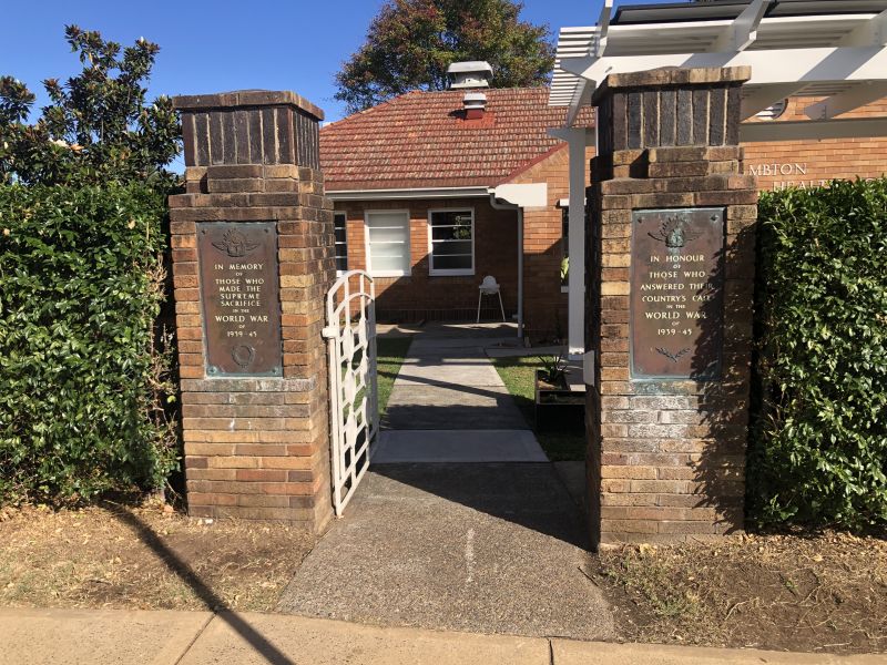 Lambton Memorial Baby Health Centre Gates