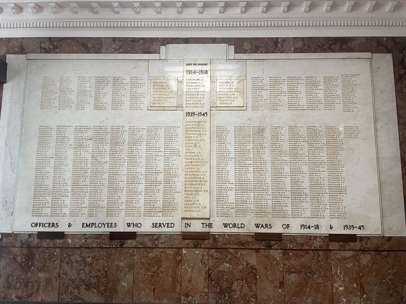 Melbourne Town Hall  Honour Roll
