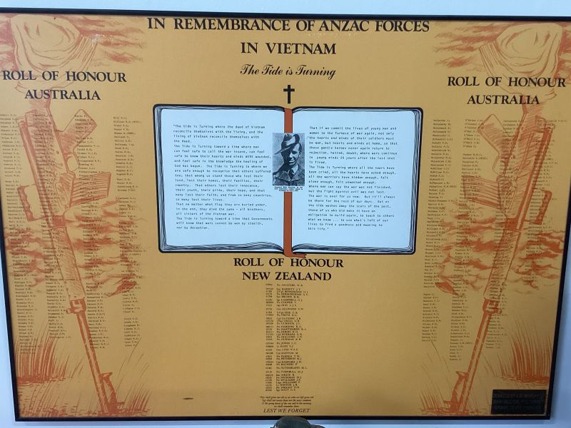 In Remembrance of ANZAC Forces in Vietnam 