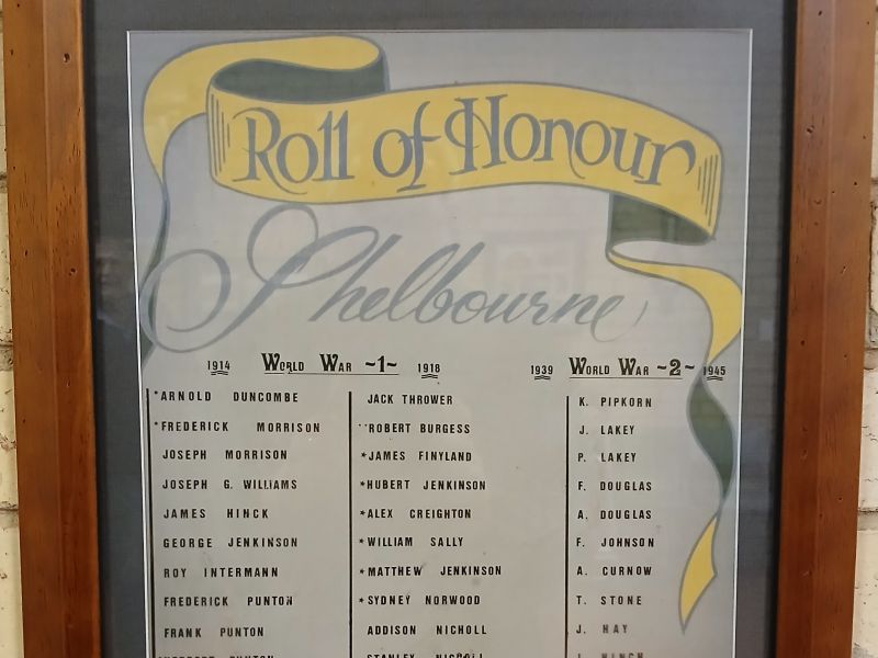 Shelbourne Roll of Honour 