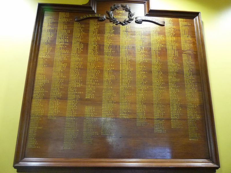 Town of Coburg Roll of Honour