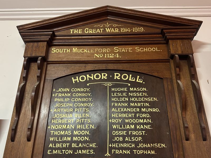 South Muckleford State School No. 1124 Honor Roll