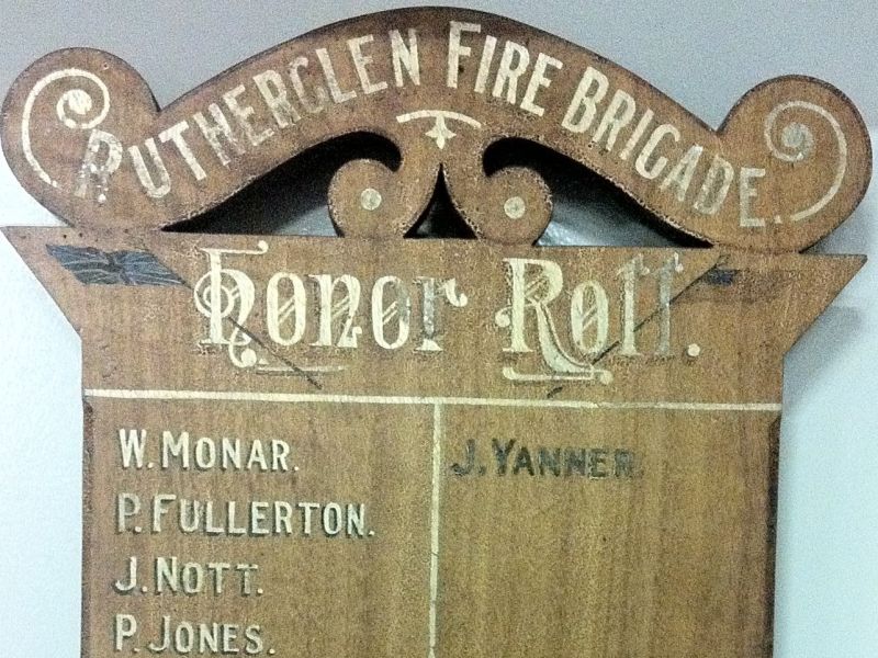 Rutherglen Fire Brigade Honor Roll
