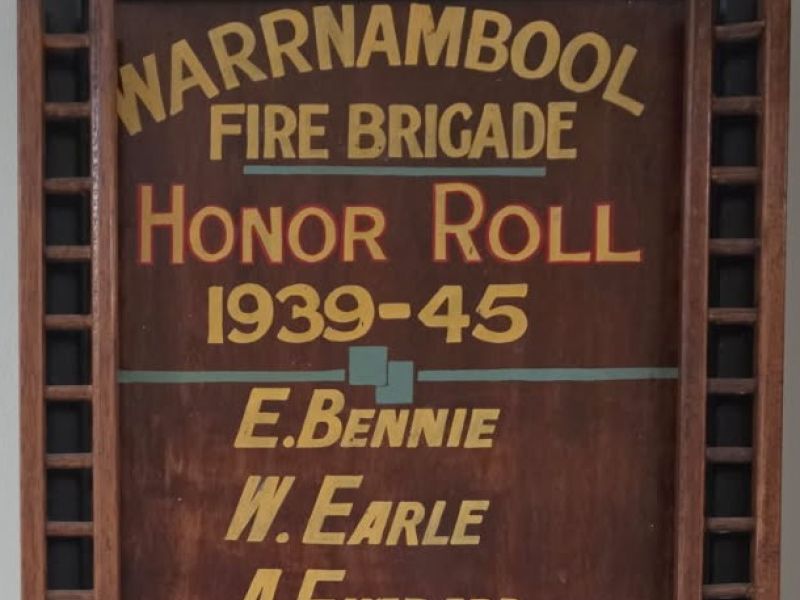Warrnambool Fire Brigade Honor Roll WW2 