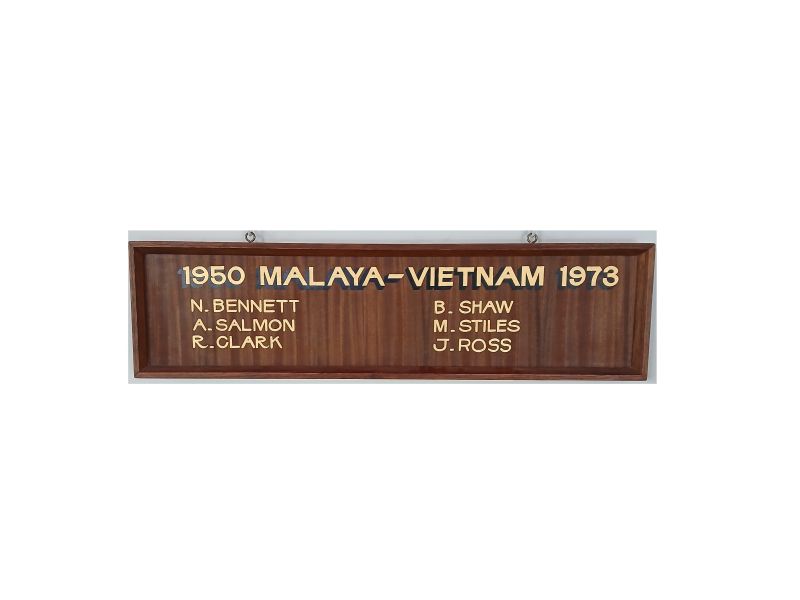 Winchelsea Malaya & Vietnam Honour Roll