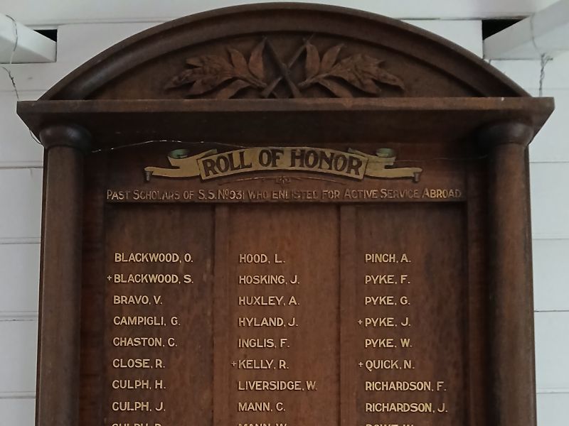 Leonards Hill State School Roll of Honor 