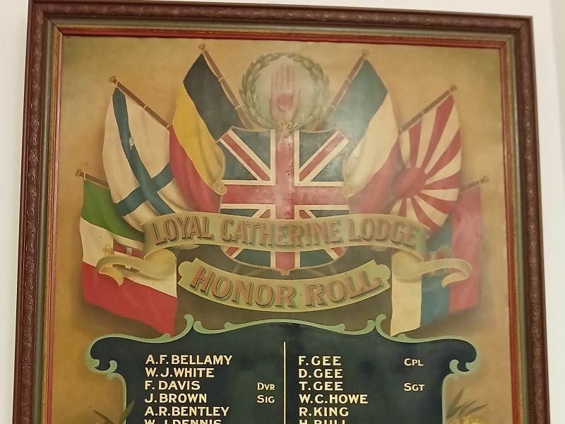 Loyal Catherine Lodge Honor Roll