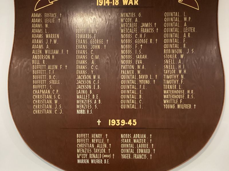 Norfolk Island WW1 and WW2 Roll of Honour