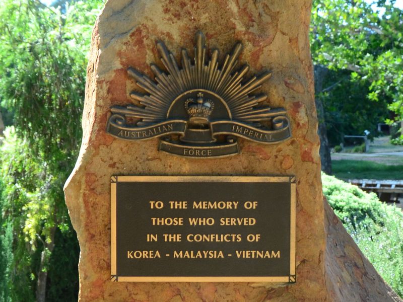 Stone with plaques
