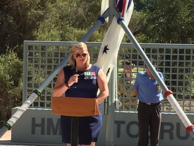 Miss Chantelle Bohan Opening the Memorial