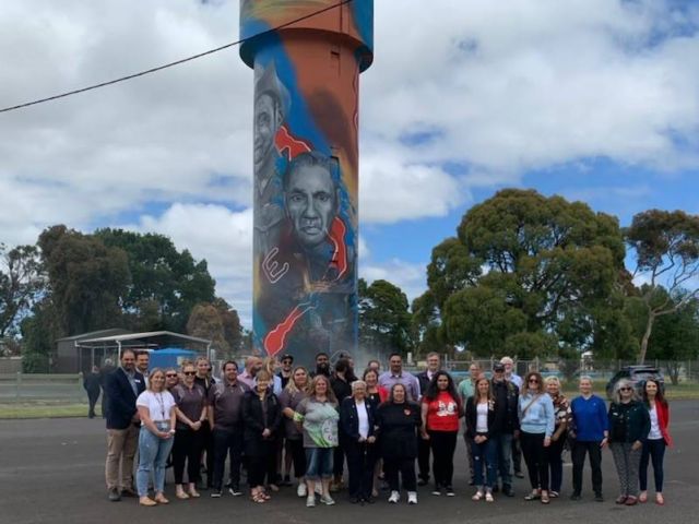 Mural dedicated to Gunditjmara