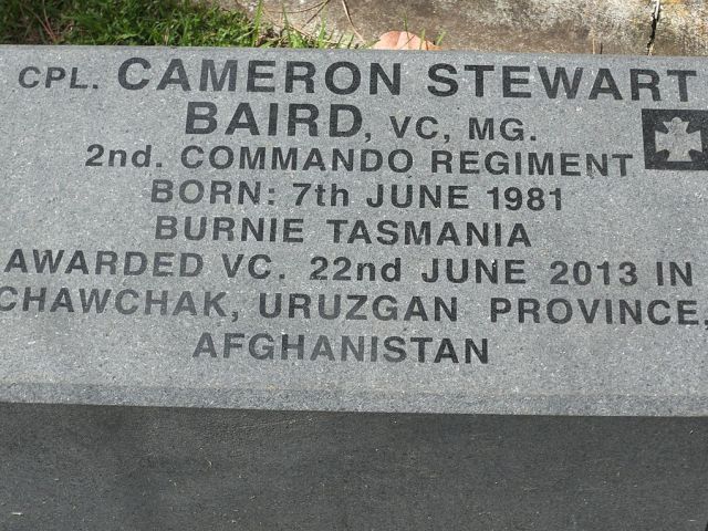 Cameron Stewart Baird VC Memorial