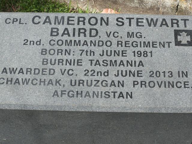 Cameron Stewart Baird VC Memorial