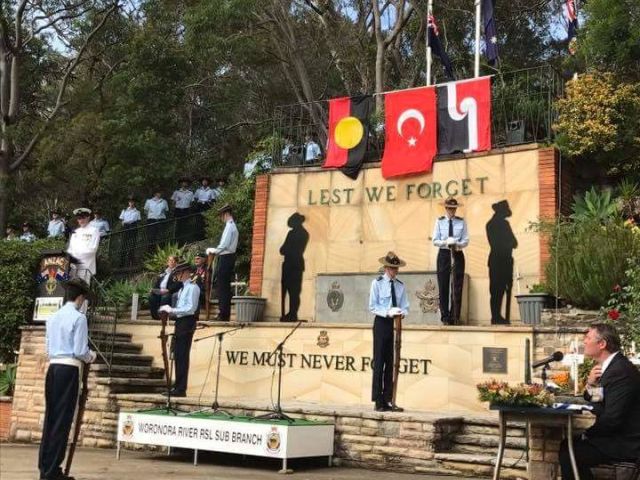Anzac Day at the Woronora River War Memorial.