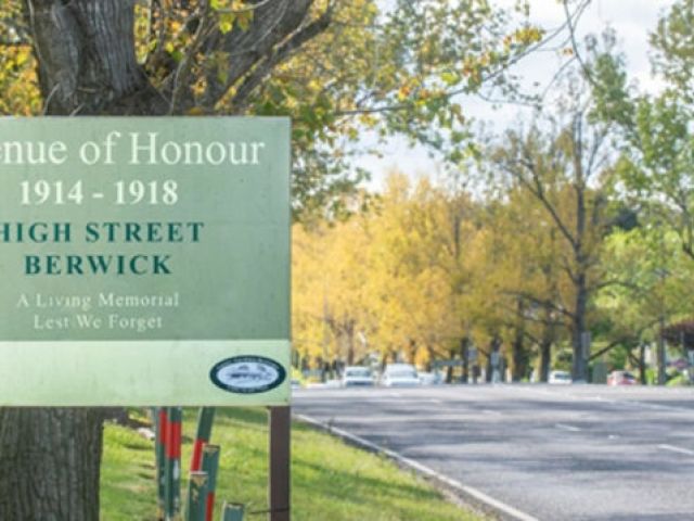 Avenue of Honour in High street Berwick