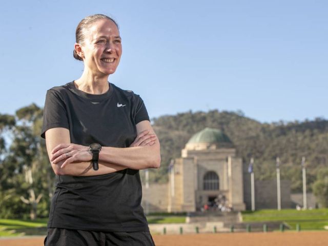  Defence Force nursing director Lieutenant-Colonel Serena Lawlor, who is raising money for the first statue of a woman in the War Memorial's sculpture garden. Picture: Keegan Carroll