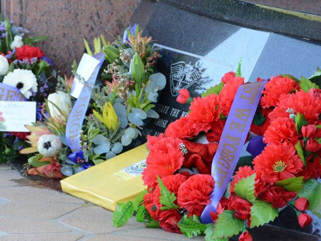 Wreaths and memorials