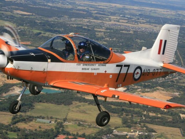 Flyover: A CT4A aircraft from No 100 Squadron RAAF Point Cook Museum will be part of the event. Photo: FILE