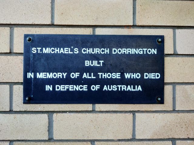 Updated War Memorial Plaque, 1st December 1974